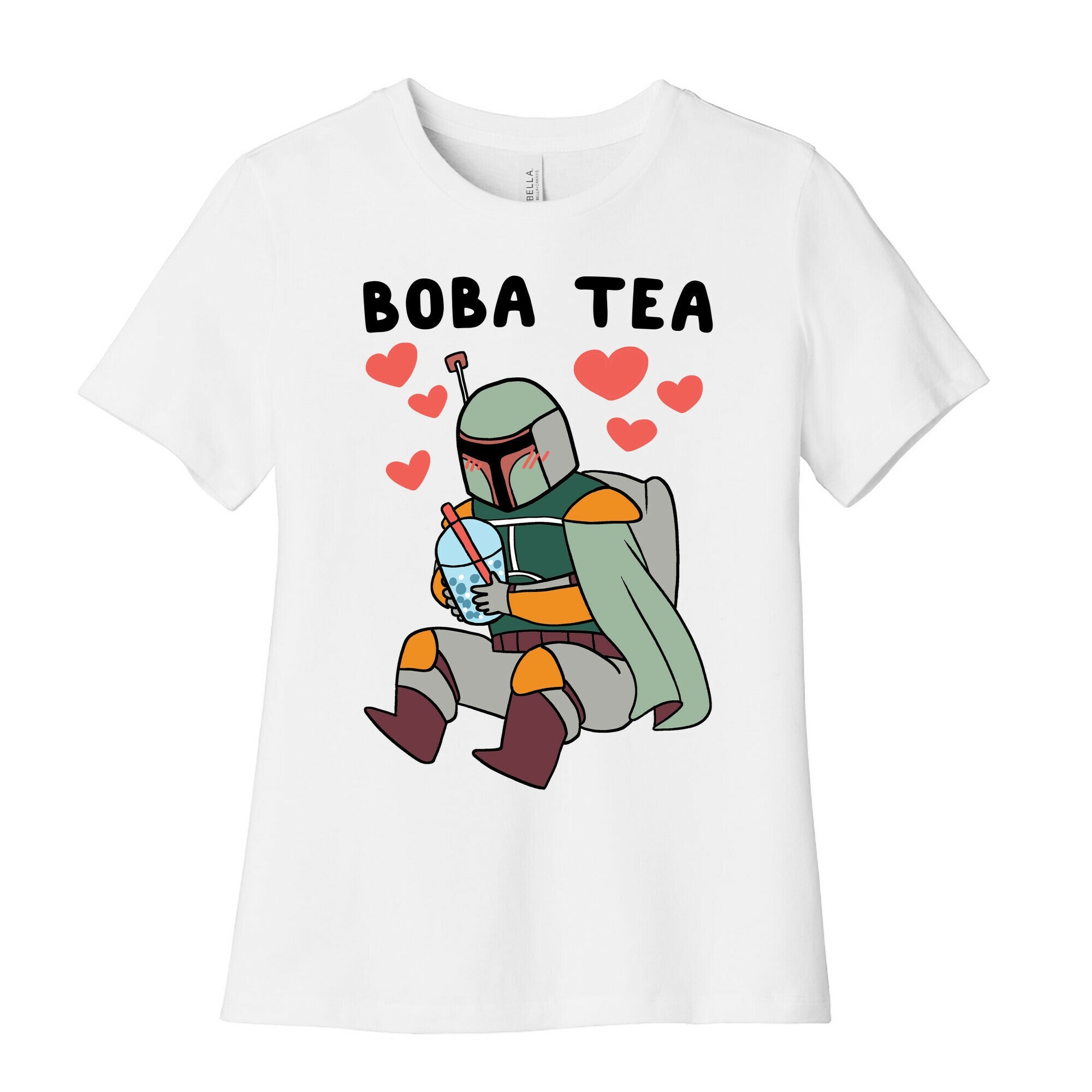 Boba Fett Tea Women's Cotton Tee Hoodie, Sweatshirt | CoreVibeTees.com (Image 1)