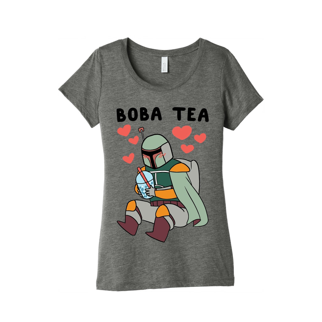 Boba Fett Tea Women's Triblend Tee Hoodie, Sweatshirt | CoreVibeTees.com (Image 1)