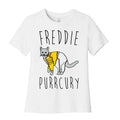 Freddie Purrcury Cat Parody Women's Cotton Tee Hoodie, Sweatshirt | CoreVibeTees.com (Image 1)