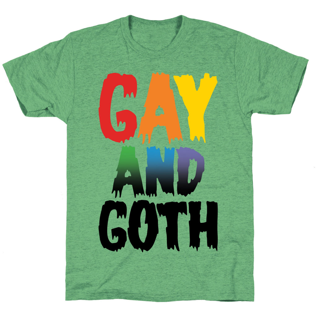 Gay and Goth Unisex Triblend Tee Hoodie, Sweatshirt | CoreVibeTees.com (Image 1)