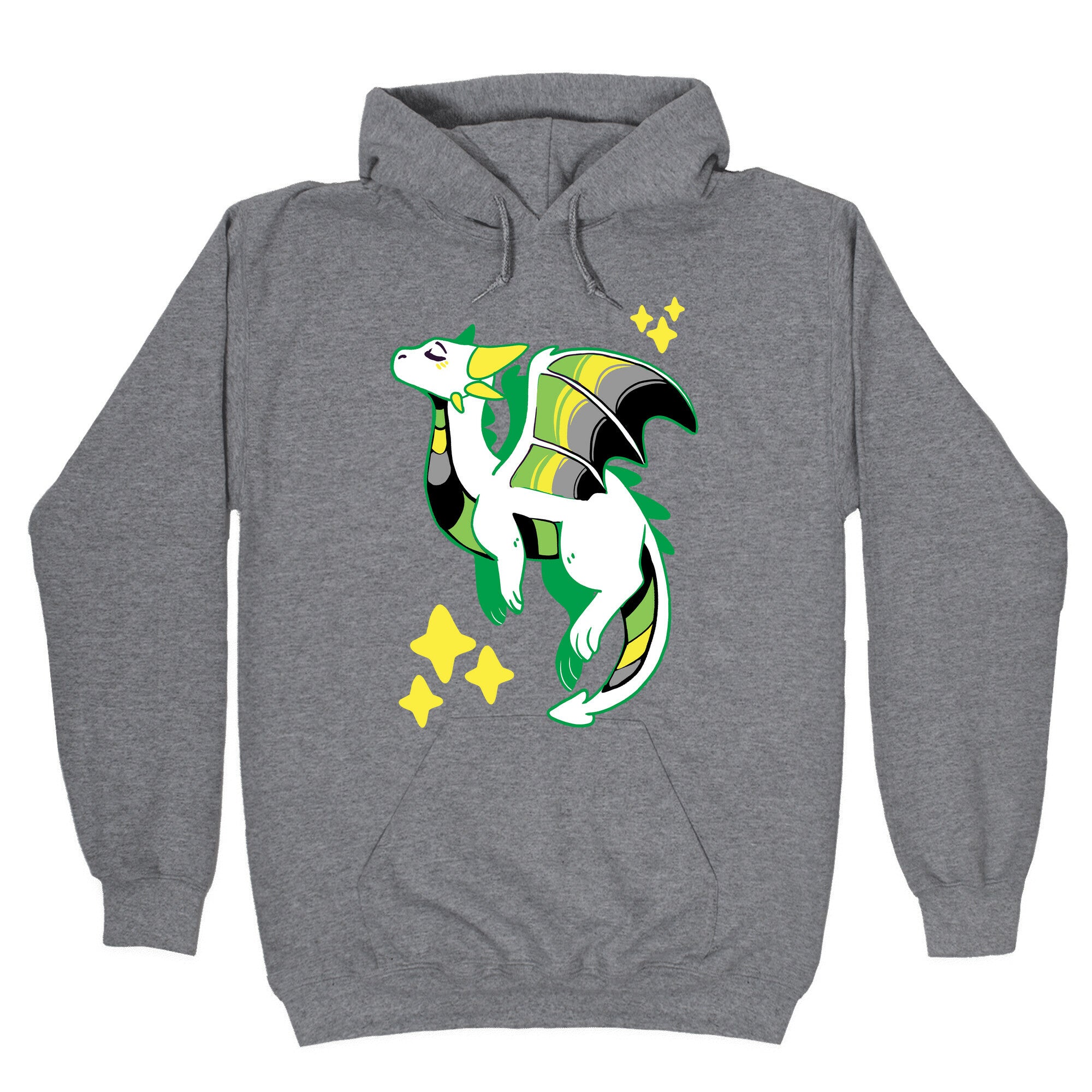 Aromantic Pride Dragon Hoodie Style001 T-Shirts, Sweatshirt | CoreVibeTees.com (Image 1)