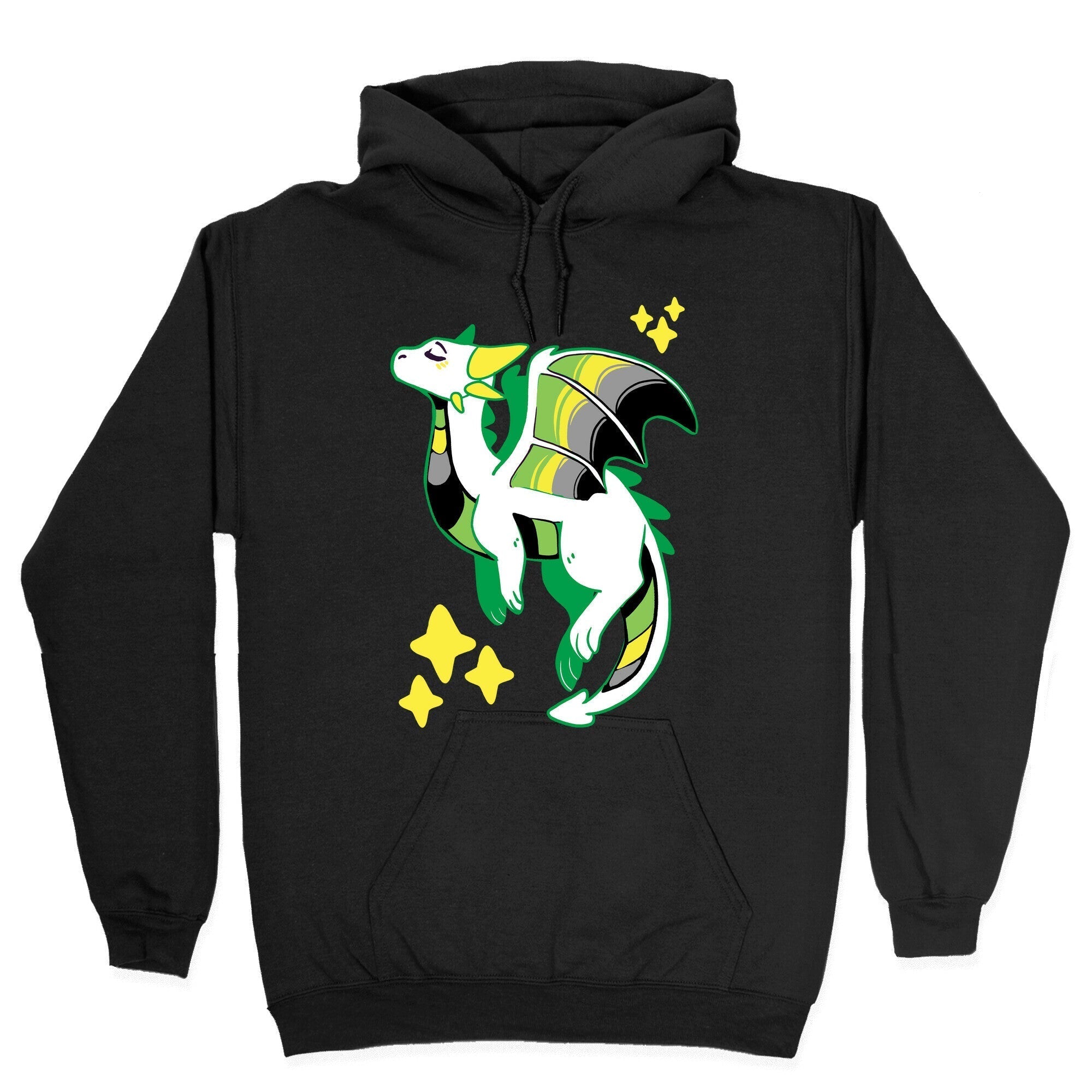 Aromantic Pride Dragon Hoodie Style001 T-Shirts, Sweatshirt | CoreVibeTees.com (Image 2)