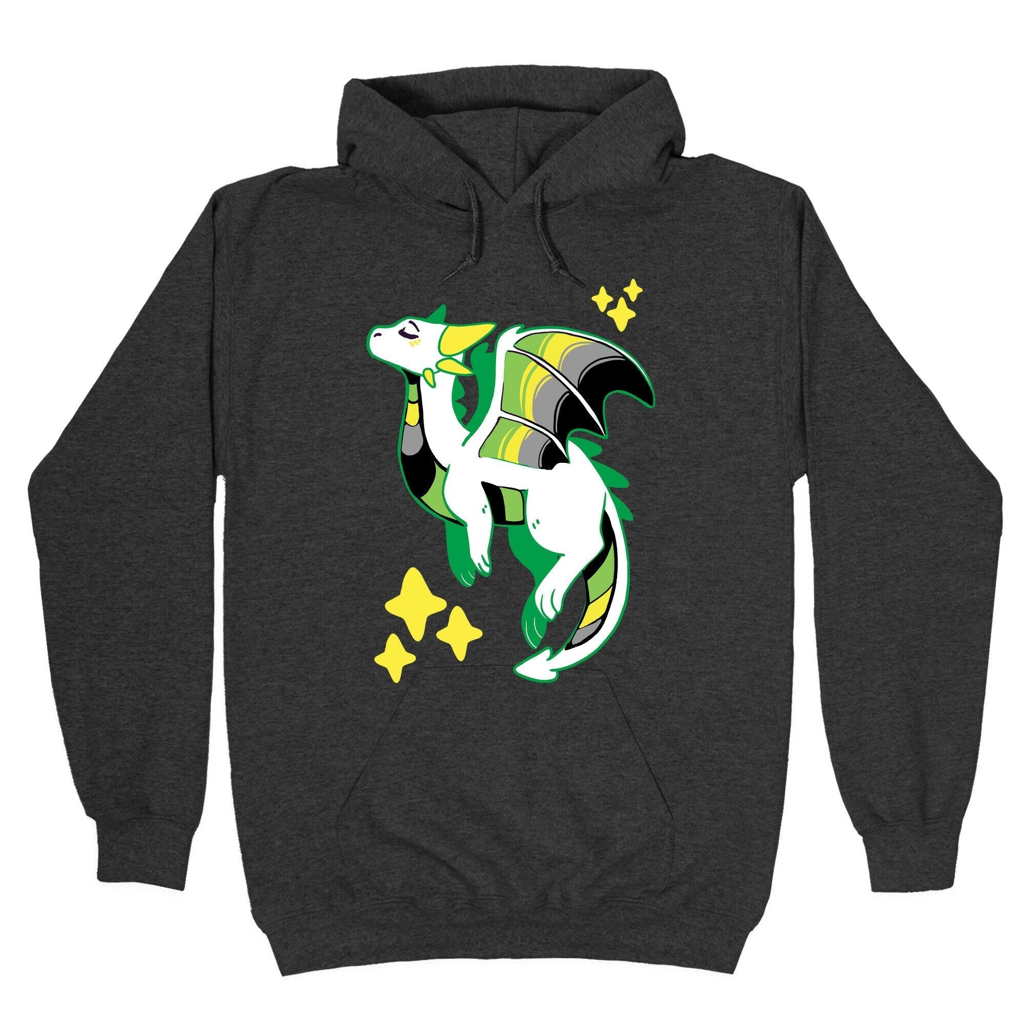 Aromantic Pride Dragon Hoodie Style001 T-Shirts, Sweatshirt | CoreVibeTees.com (Image 3)