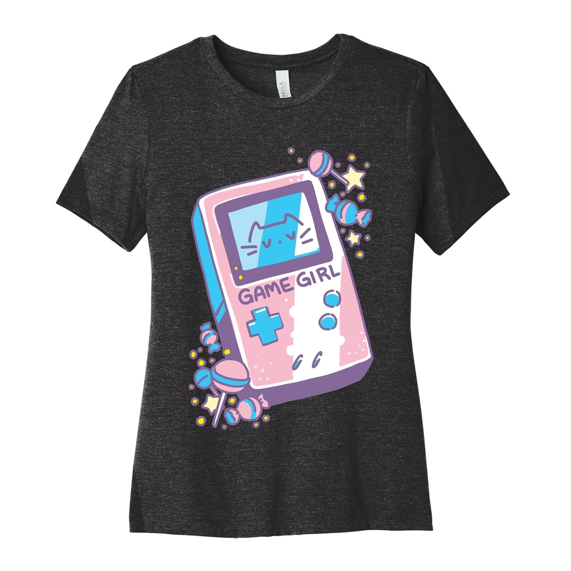 Game Girl - Trans Pride Women's Cotton Tee Style001 Hoodie, Sweatshirt | CoreVibeTees.com (Image 1)