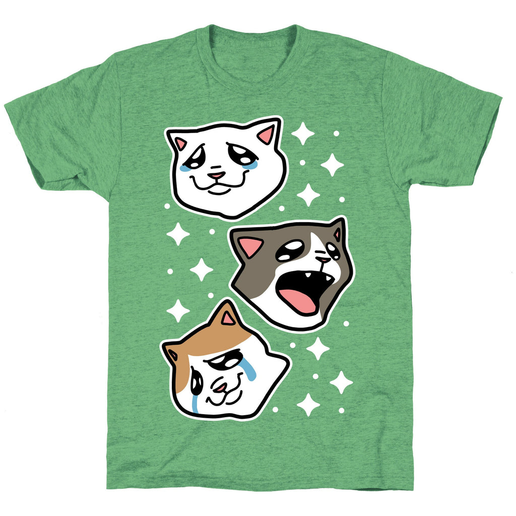 Crying Cats  Unisex Triblend Tee Hoodie, Sweatshirt | CoreVibeTees.com (Image 2)