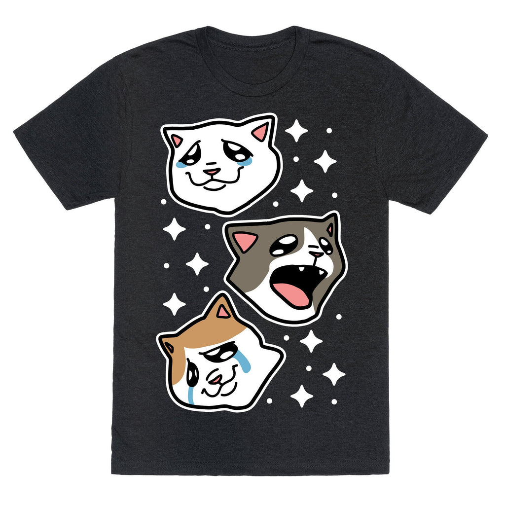Crying Cats  Unisex Triblend Tee Hoodie, Sweatshirt | CoreVibeTees.com (Image 1)