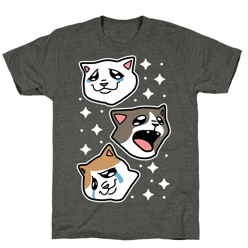 Crying Cats  Unisex Triblend Tee Hoodie, Sweatshirt | CoreVibeTees.com (Image 3)