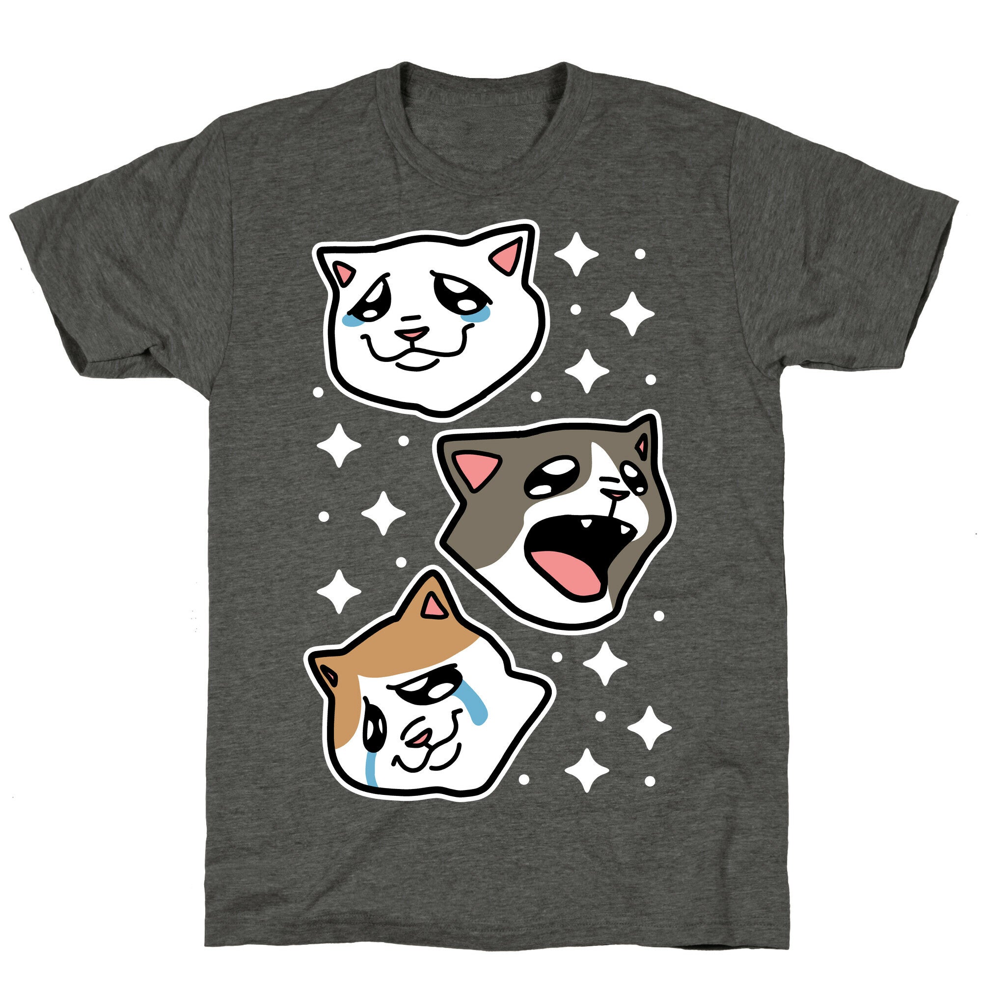 Crying Cats  Unisex Triblend Tee Hoodie, Sweatshirt | CoreVibeTees.com (Image 3)