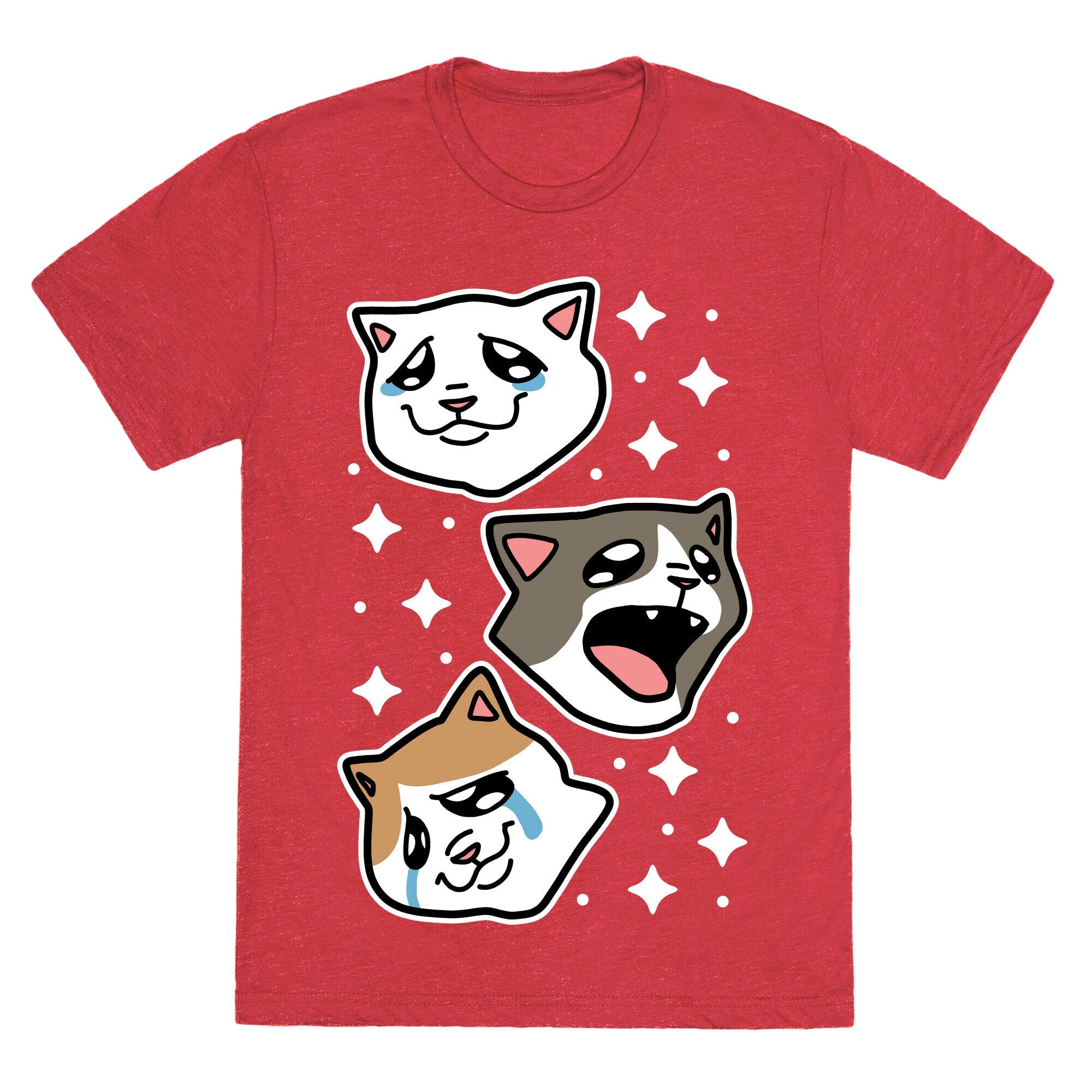 Crying Cats  Unisex Triblend Tee Hoodie, Sweatshirt | CoreVibeTees.com (Image 4)
