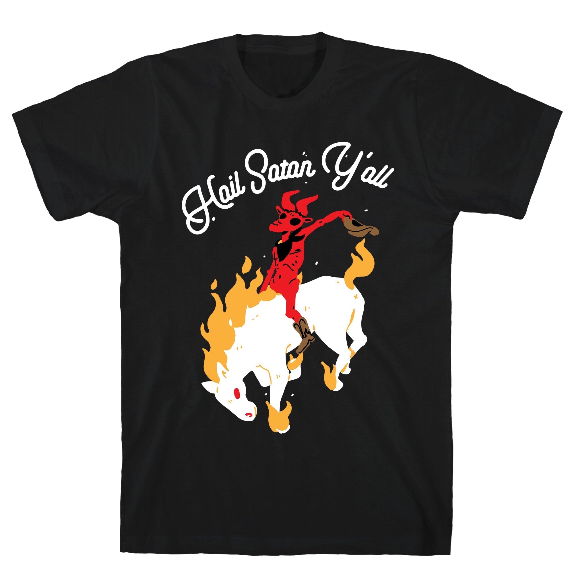 Hail Satan Y'all T-Shirt Hoodie, Sweatshirt | CoreVibeTees.com (Image 1)