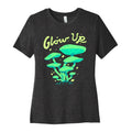 Glow up Bioluminescent Mushrooms Women's Cotton Tee Hoodie, Sweatshirt | CoreVibeTees.com (Image 1)