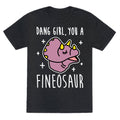 Dang Girl, You A Fineosaur Unisex Triblend Tee Hoodie, Sweatshirt | CoreVibeTees.com (Image 1)