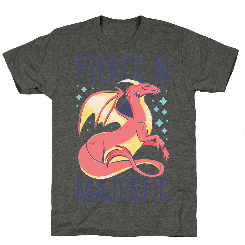 Fierce and Majestic - Dragon Unisex Triblend Tee Hoodie, Sweatshirt | CoreVibeTees.com (Image 2)