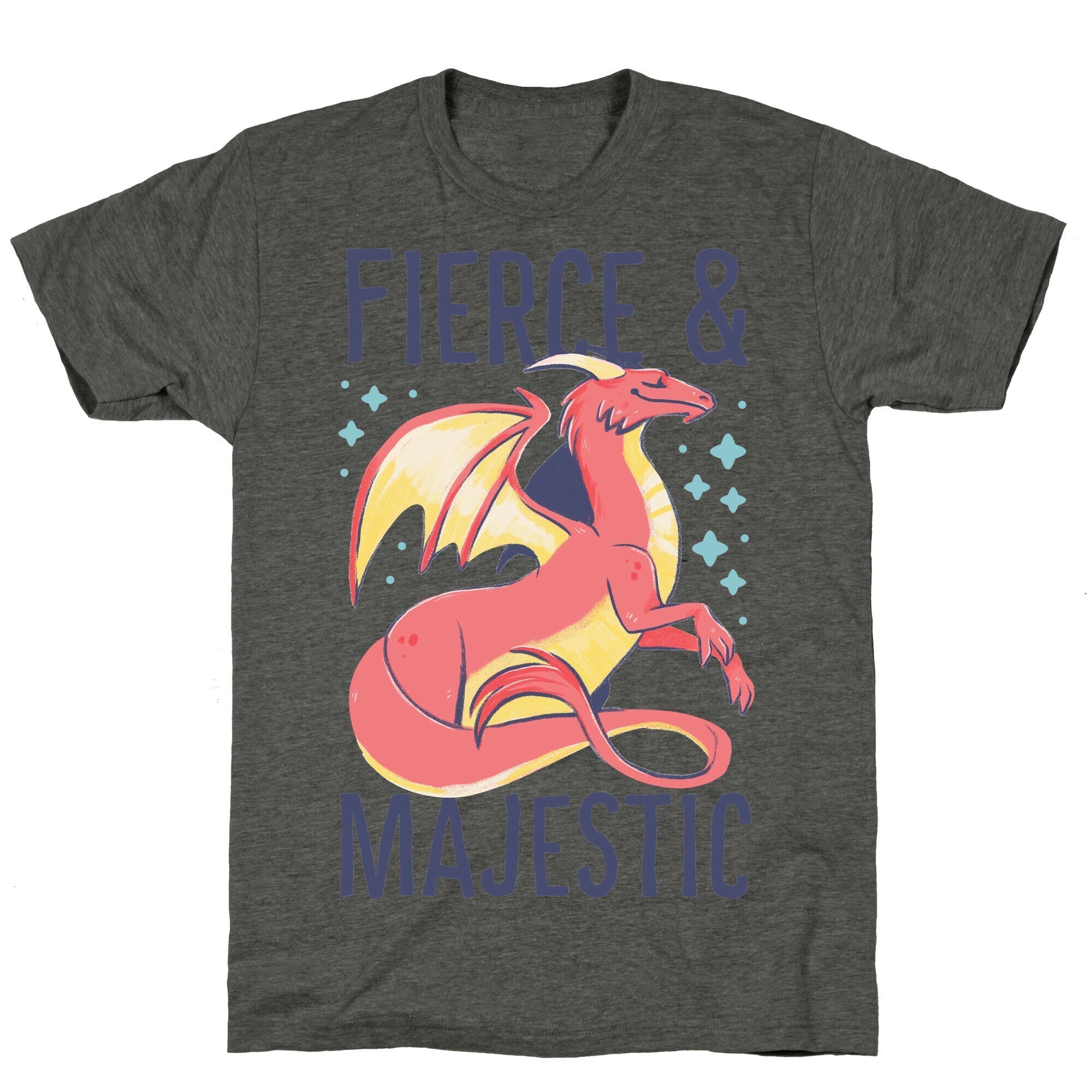 Fierce and Majestic - Dragon Unisex Triblend Tee Hoodie, Sweatshirt | CoreVibeTees.com (Image 2)