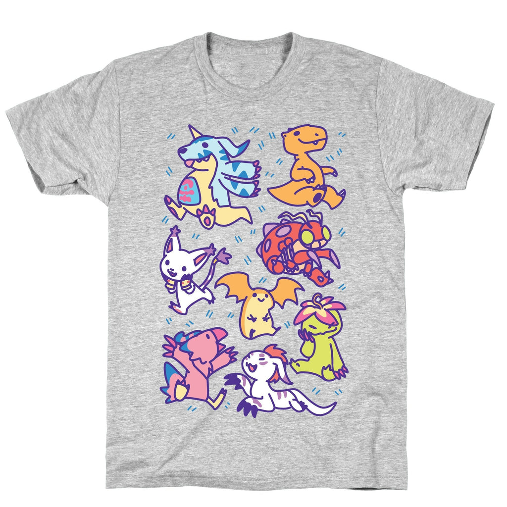 Digital Monsters Pattern T-Shirt Hoodie, Sweatshirt | CoreVibeTees.com (Image 3)