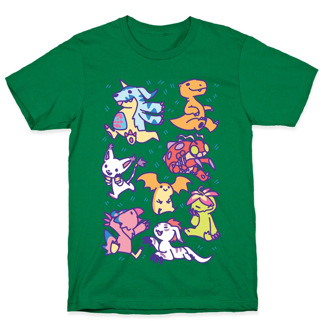 Digital Monsters Pattern T-Shirt Hoodie, Sweatshirt | CoreVibeTees.com (Image 4)