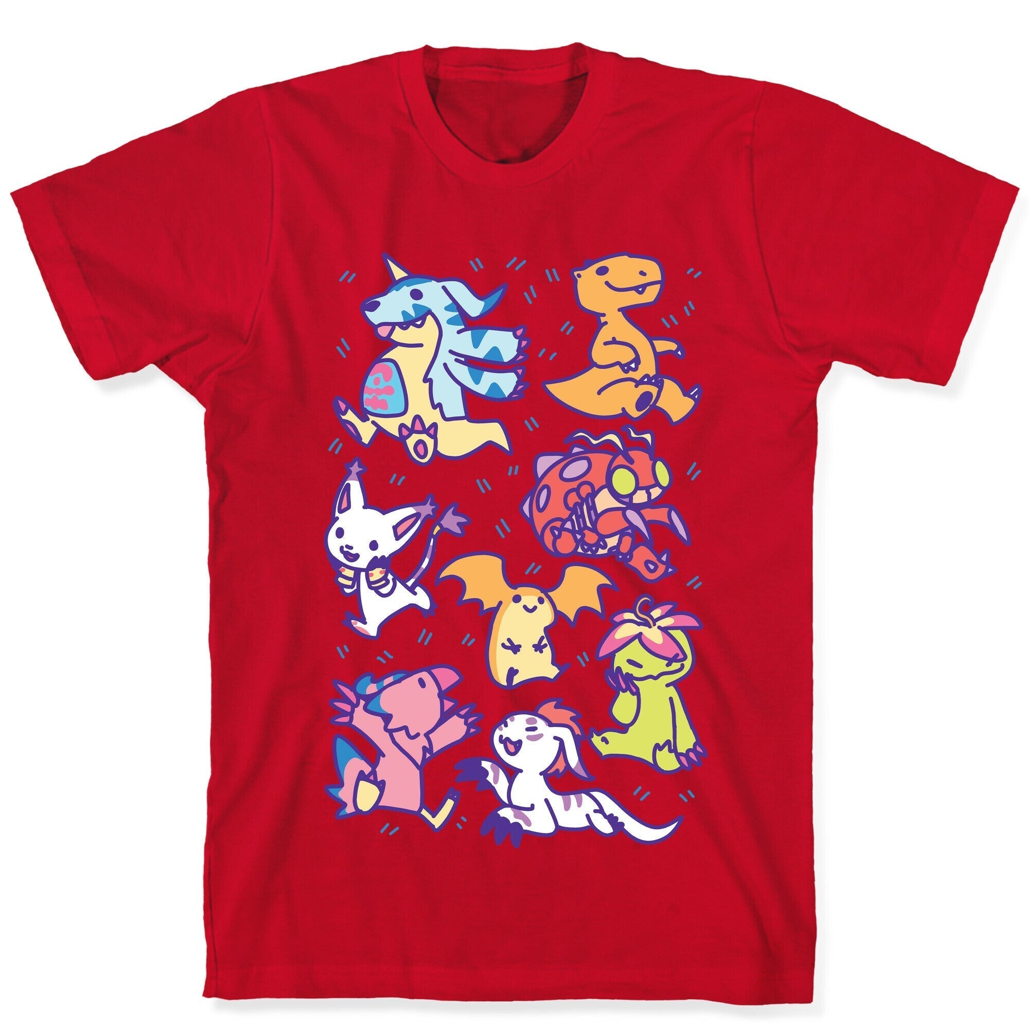 Digital Monsters Pattern T-Shirt Hoodie, Sweatshirt | CoreVibeTees.com (Image 5)