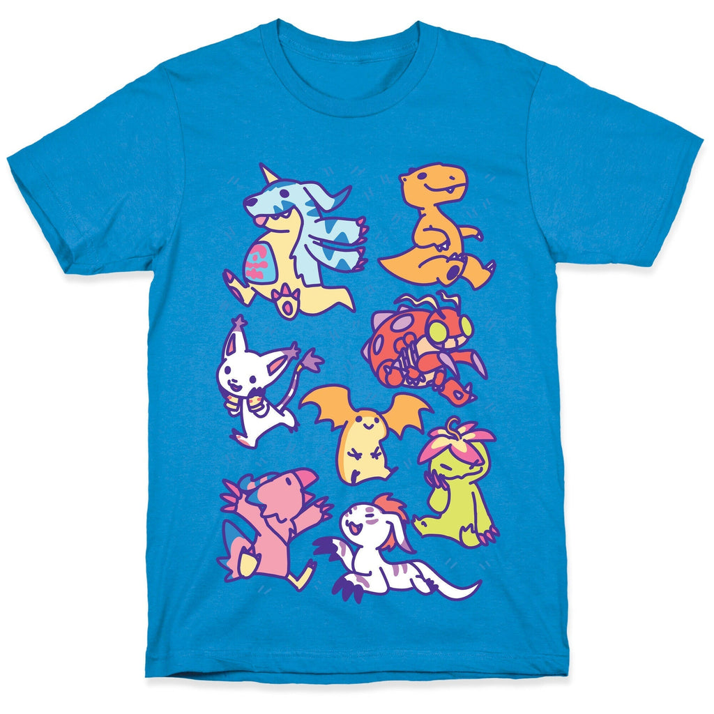 Digital Monsters Pattern T-Shirt Hoodie, Sweatshirt | CoreVibeTees.com (Image 1)