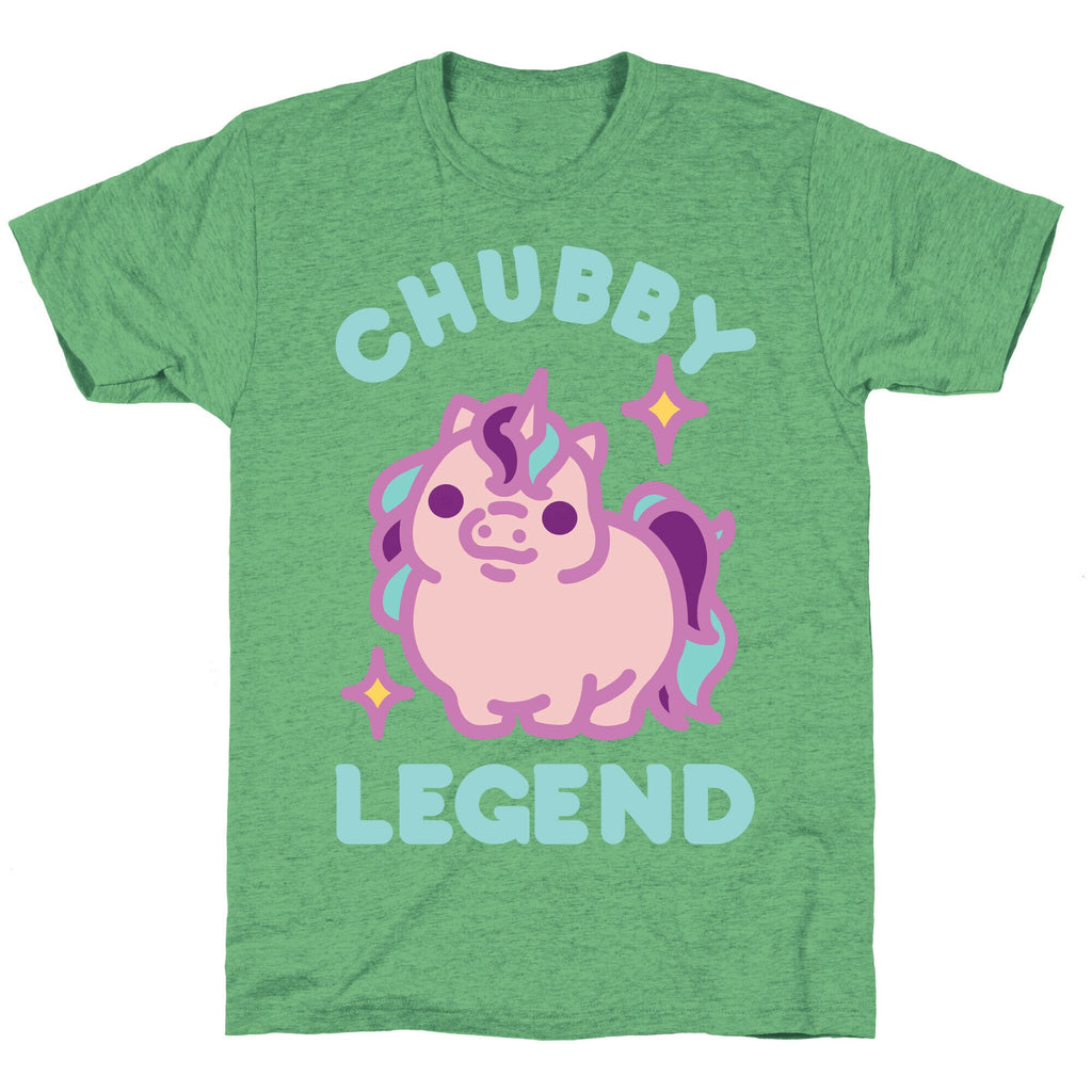 Chubby Legend Unicorn Unisex Triblend Tee Hoodie, Sweatshirt | CoreVibeTees.com (Image 2)