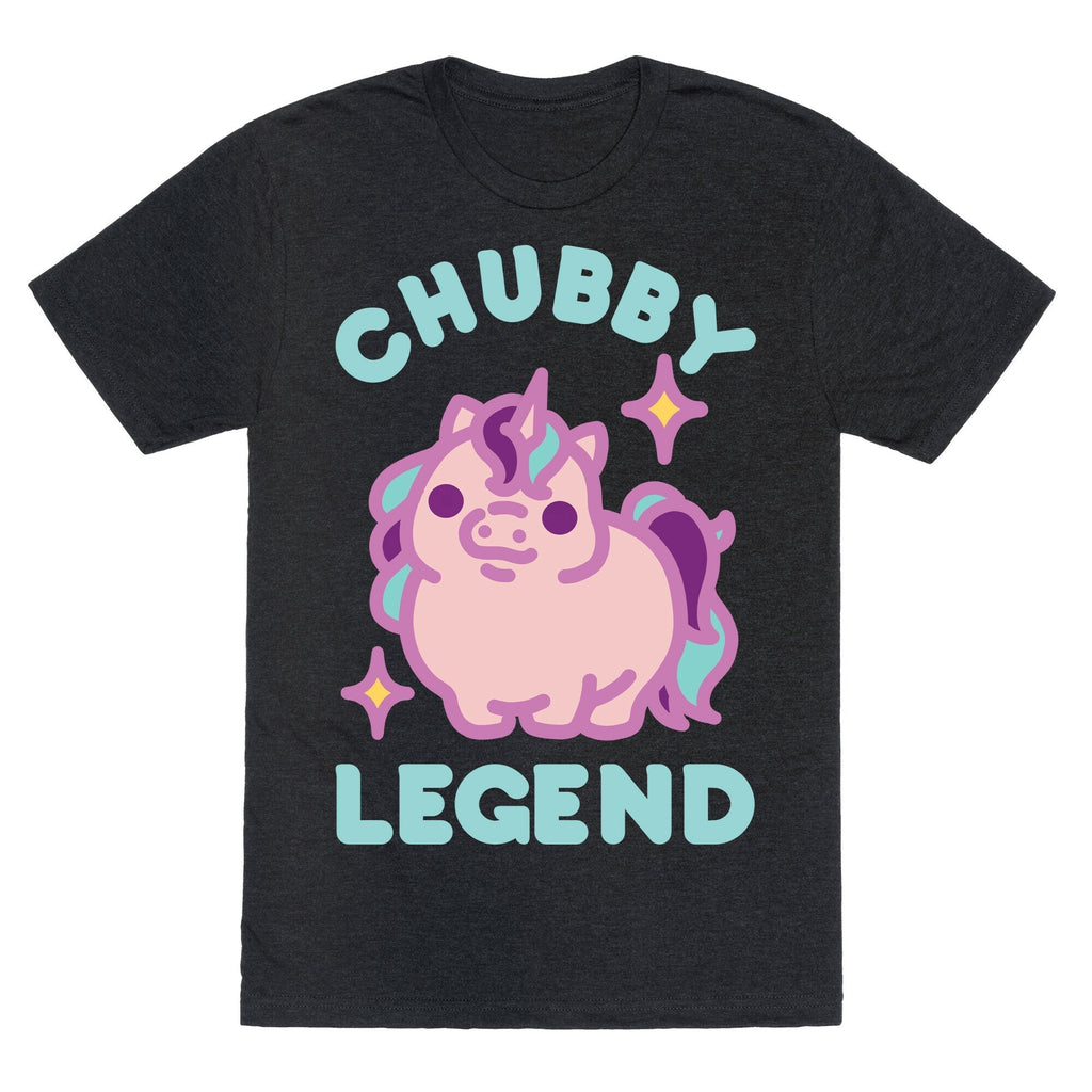 Chubby Legend Unicorn Unisex Triblend Tee Hoodie, Sweatshirt | CoreVibeTees.com (Image 1)