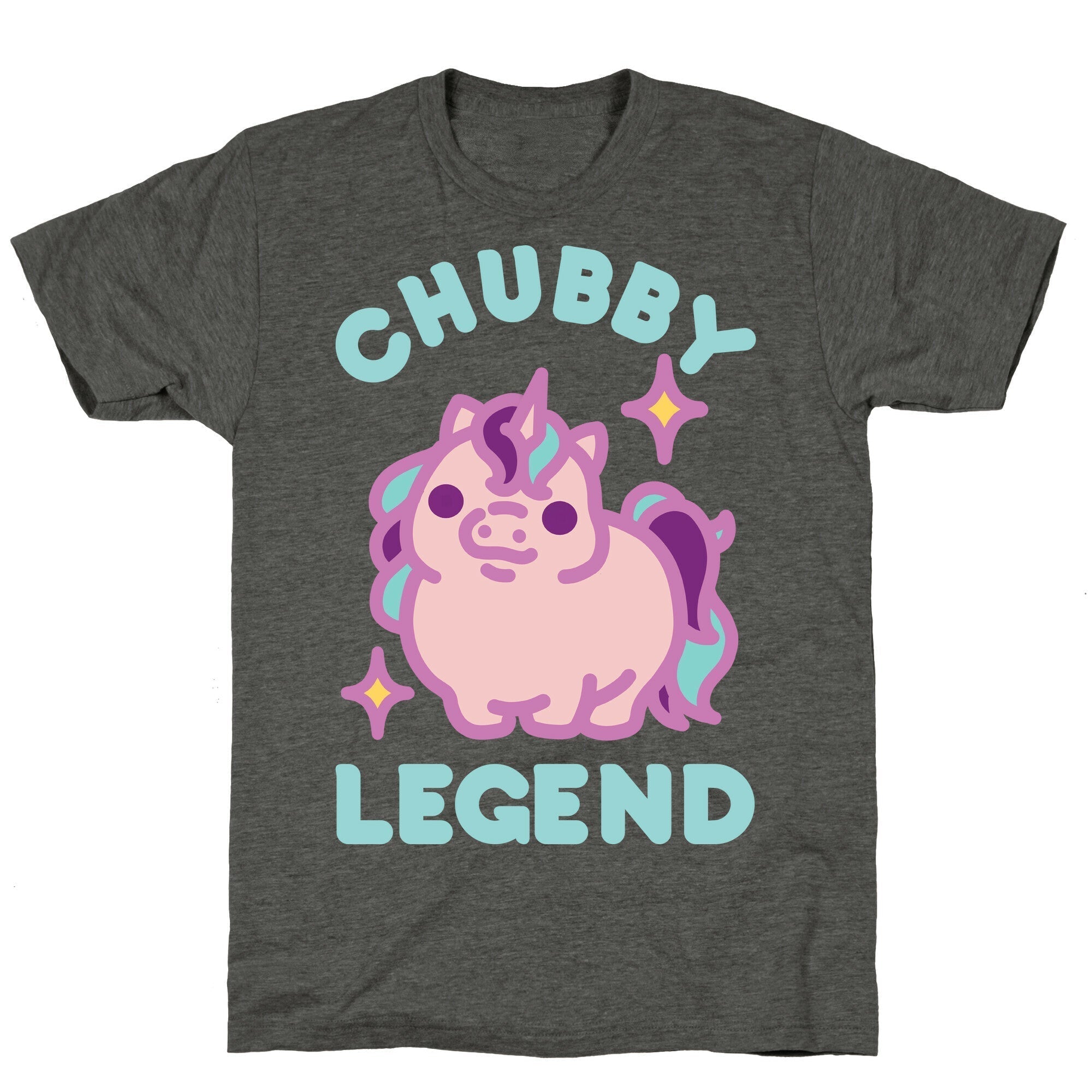 Chubby Legend Unicorn Unisex Triblend Tee Hoodie, Sweatshirt | CoreVibeTees.com (Image 3)