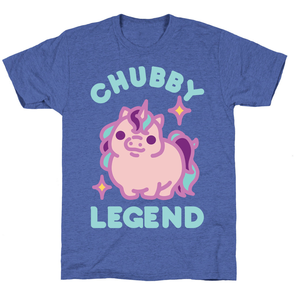 Chubby Legend Unicorn Unisex Triblend Tee Hoodie, Sweatshirt | CoreVibeTees.com (Image 5)