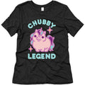 Chubby Legend Unicorn Women's Triblend Tee Hoodie, Sweatshirt | CoreVibeTees.com (Image 1)