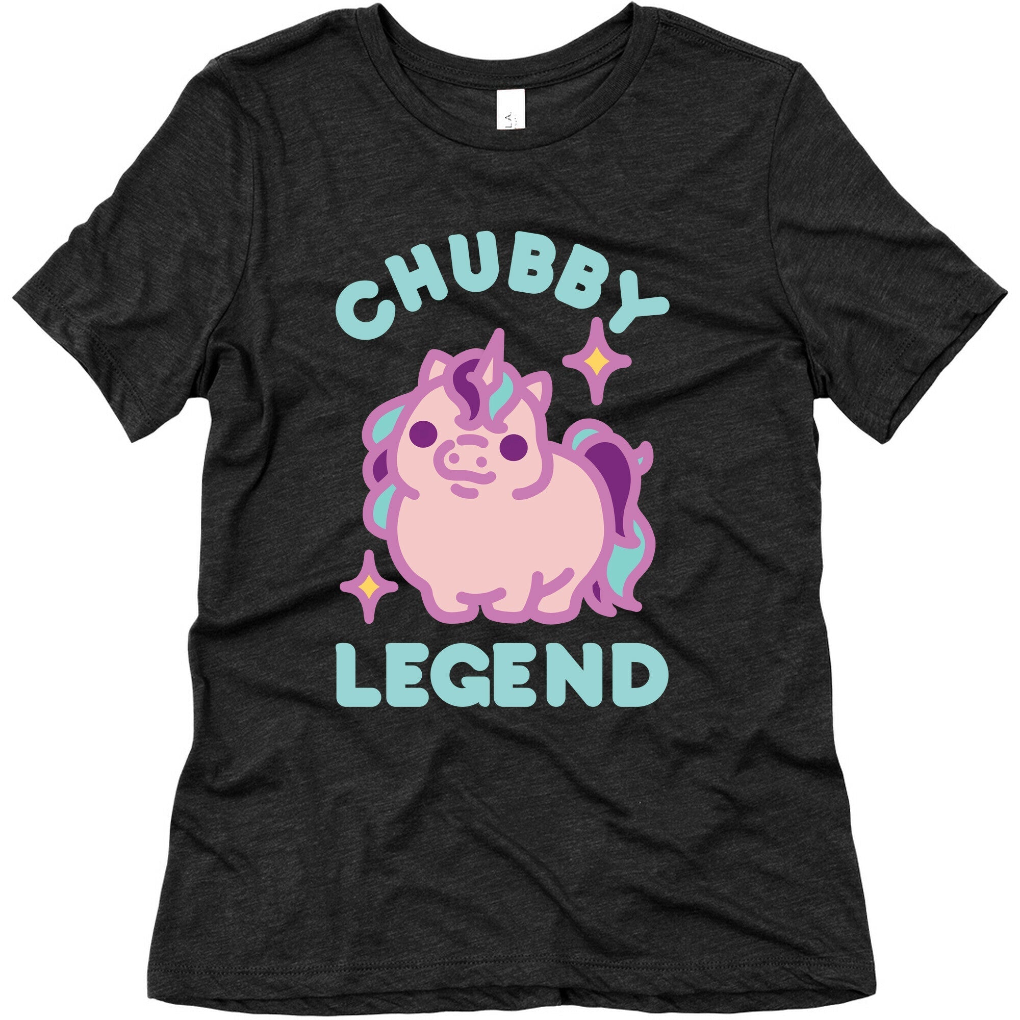 Chubby Legend Unicorn Women's Triblend Tee Hoodie, Sweatshirt | CoreVibeTees.com (Image 1)