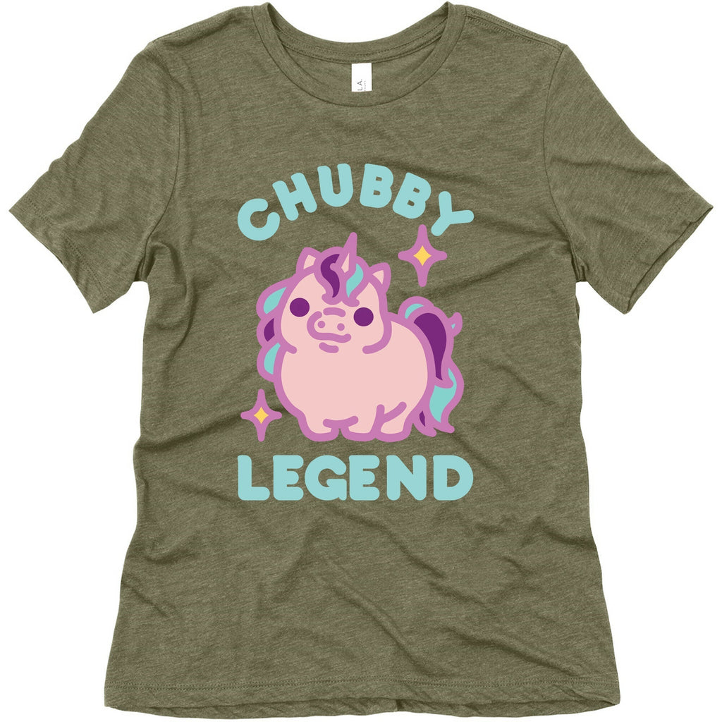Chubby Legend Unicorn Women's Triblend Tee Hoodie, Sweatshirt | CoreVibeTees.com (Image 5)