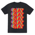Gay Retro Rainbow Unisex Triblend Tee Hoodie, Sweatshirt | CoreVibeTees.com (Image 1)