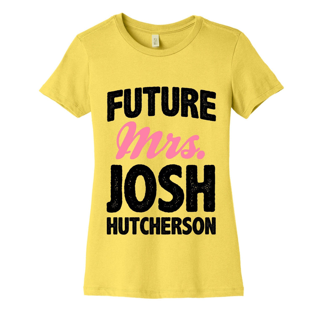 Future Mrs. Josh Hutcherson Women's Cotton Tee Hoodie, Sweatshirt | CoreVibeTees.com (Image 3)