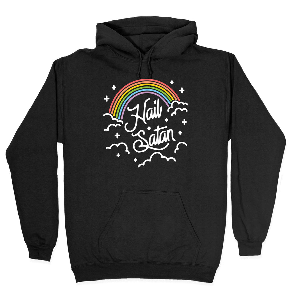 Hail Satan Rainbow Hoodie T-Shirts, Sweatshirt | CoreVibeTees.com (Image 2)