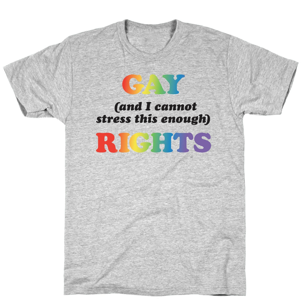 Gay (and I cannot stress this enough) Rights T-Shirt Hoodie, Sweatshirt | CoreVibeTees.com (Image 3)