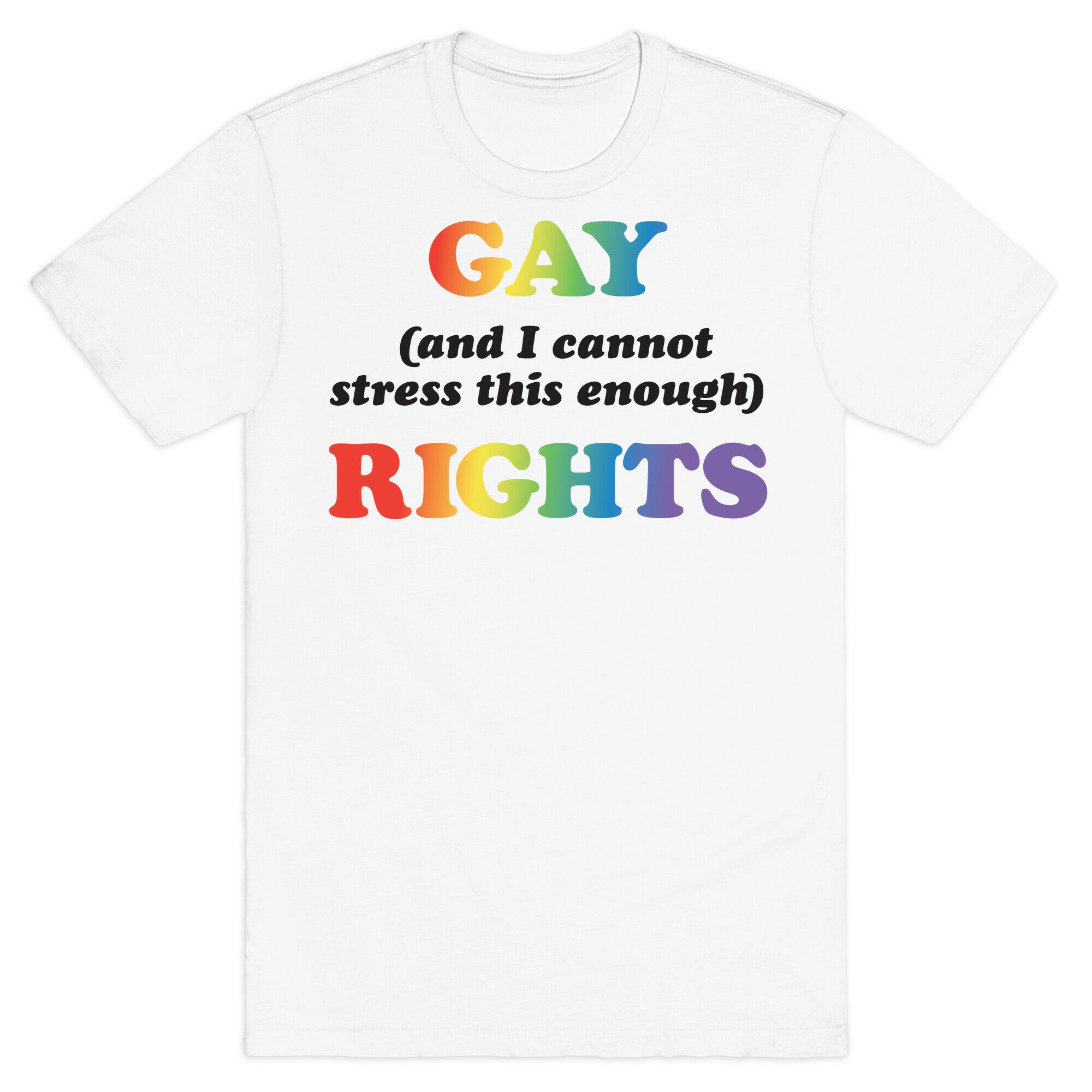 Gay (and I cannot stress this enough) Rights T-Shirt Hoodie, Sweatshirt | CoreVibeTees.com (Image 2)