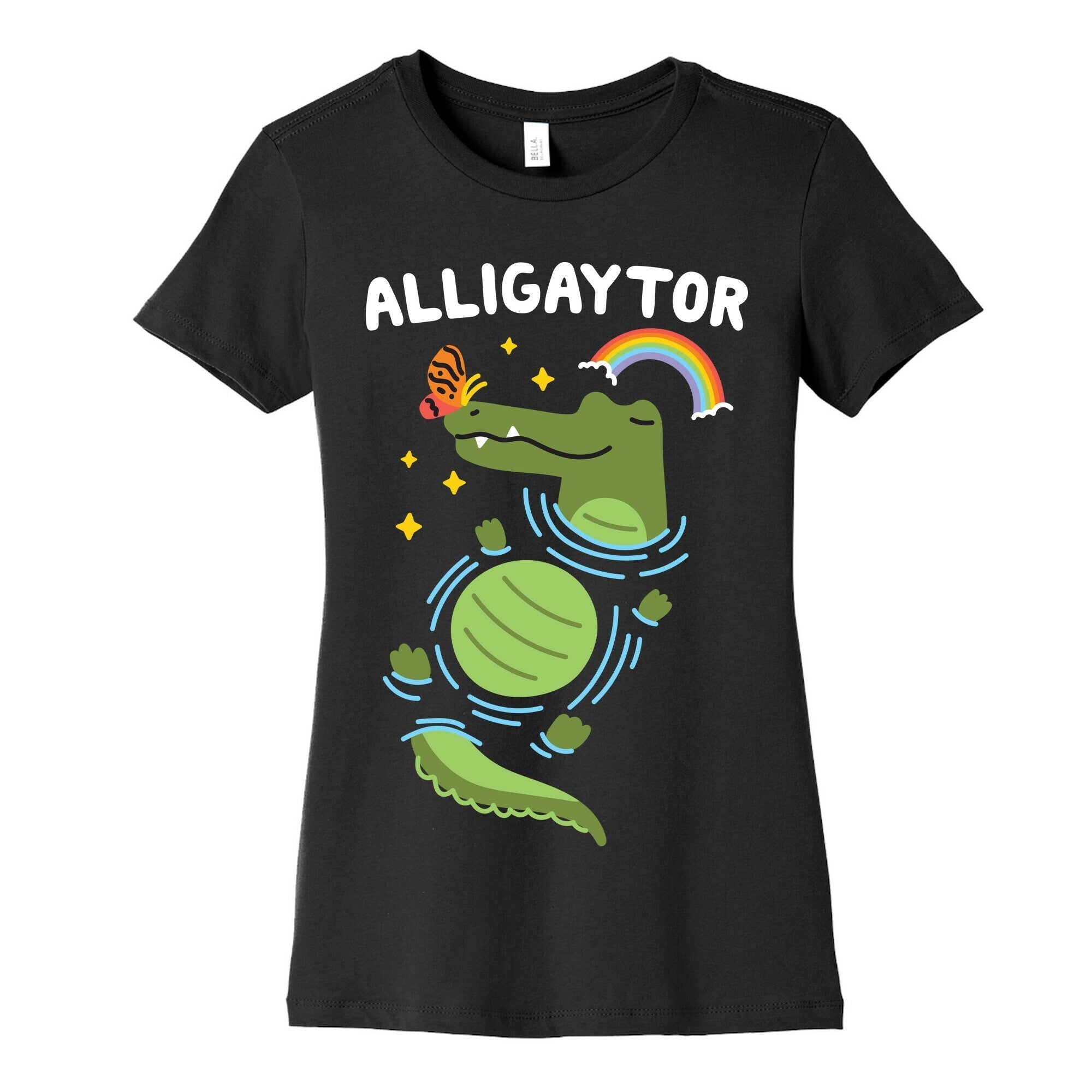 Alligaytor (Gay Alligator) Women's Cotton Tee Hoodie, Sweatshirt | CoreVibeTees.com (Image 5)