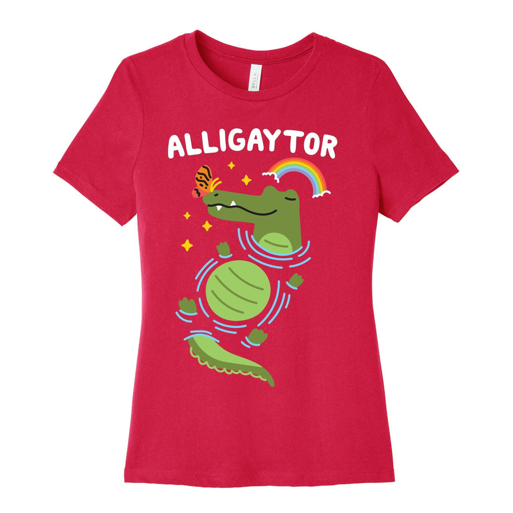 Alligaytor (Gay Alligator) Women's Cotton Tee Hoodie, Sweatshirt | CoreVibeTees.com (Image 2)