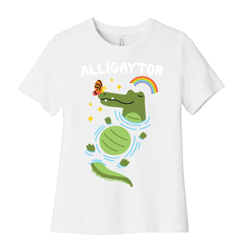 Alligaytor (Gay Alligator) Women's Cotton Tee Hoodie, Sweatshirt | CoreVibeTees.com (Image 4)