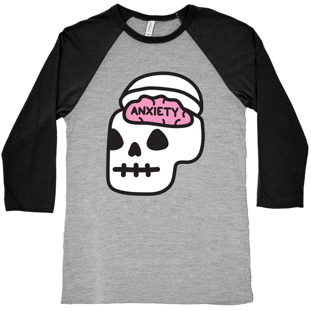 Anxiety Holder (Skull) Baseball Tee Hoodie, Sweatshirt | CoreVibeTees.com (Image 2)