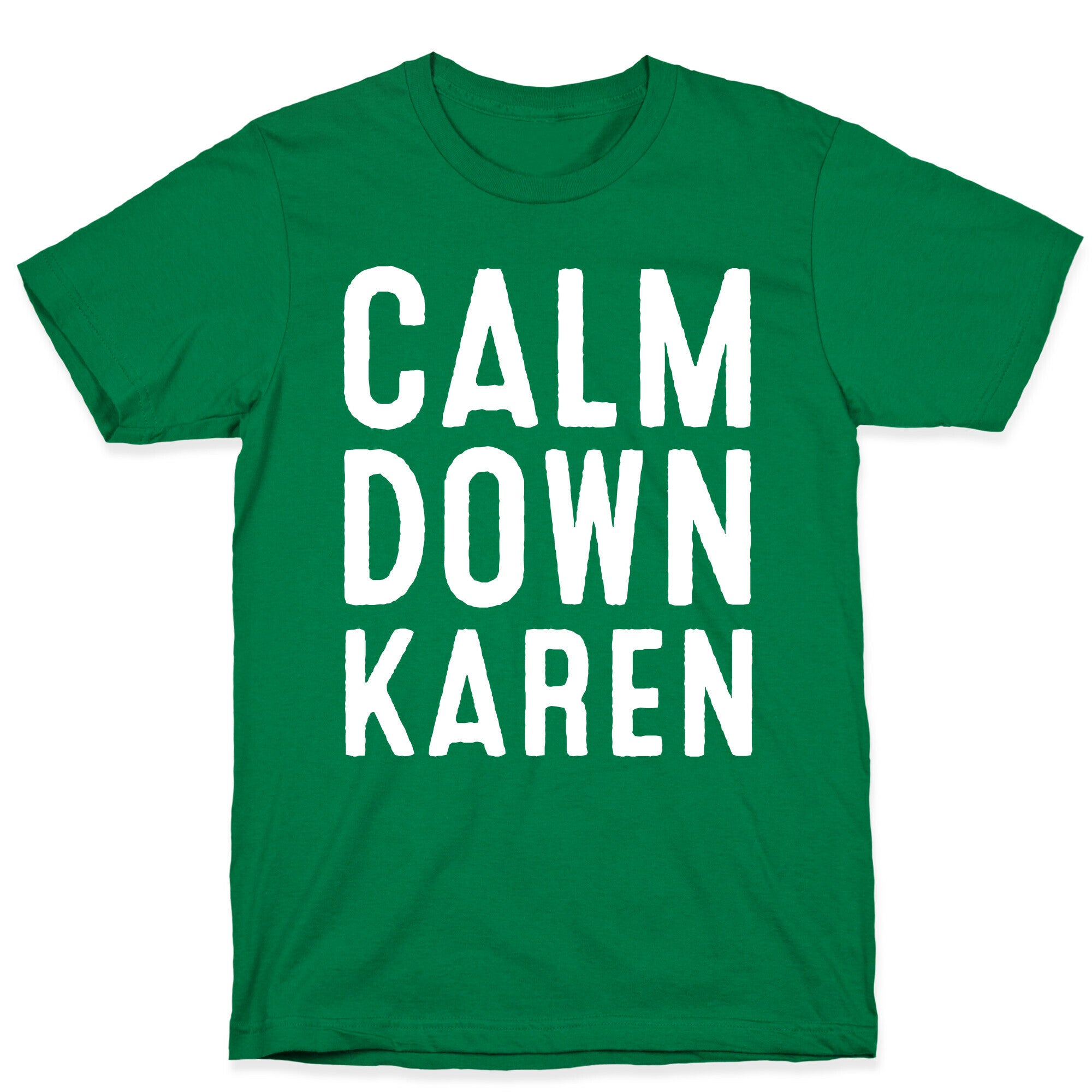 Calm Down Karen White Print T-Shirt Hoodie, Sweatshirt | CoreVibeTees.com (Image 3)