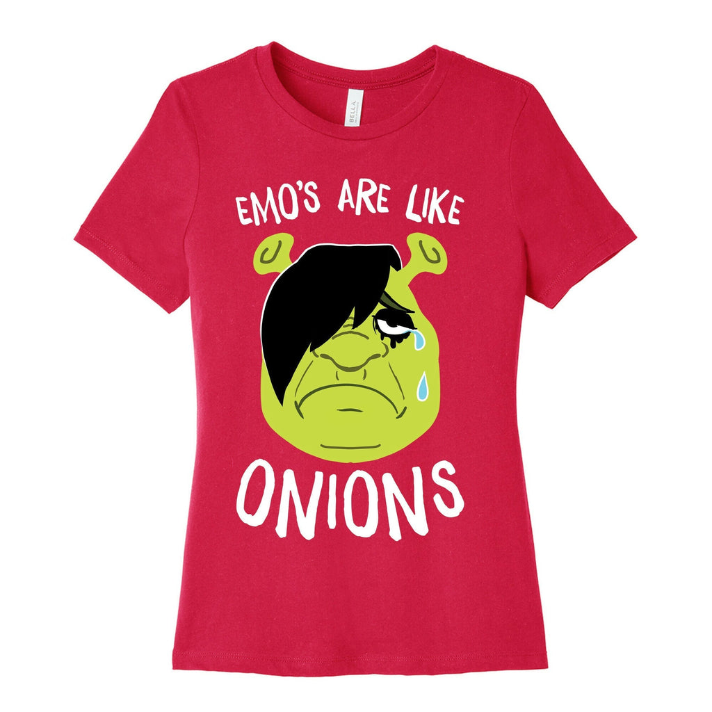 Emos Are Like Onions Women's Cotton Tee Hoodie, Sweatshirt | CoreVibeTees.com (Image 2)