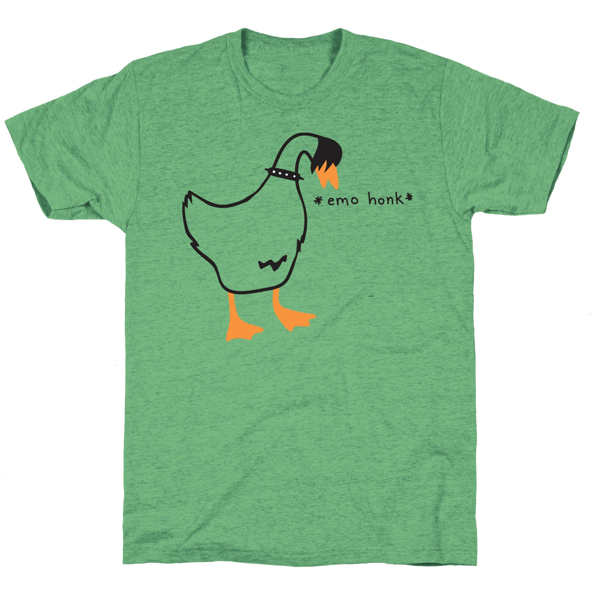 Emo Honk Goose Unisex Triblend Tee Hoodie, Sweatshirt | CoreVibeTees.com (Image 2)
