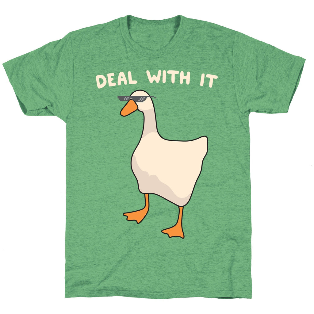 Deal With It (Goose) Unisex Triblend Tee Hoodie, Sweatshirt | CoreVibeTees.com (Image 2)