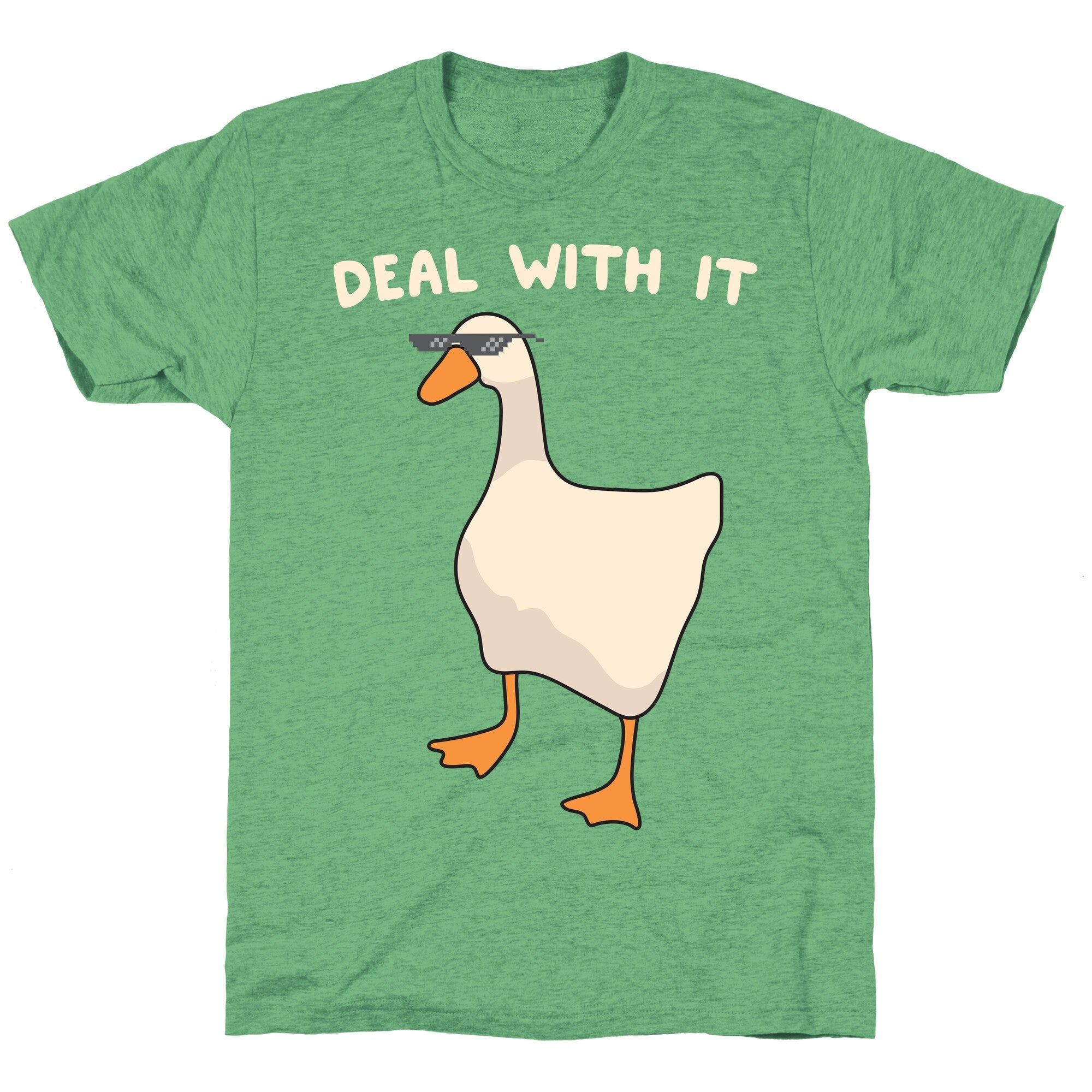 Deal With It (Goose) Unisex Triblend Tee Hoodie, Sweatshirt | CoreVibeTees.com (Image 2)