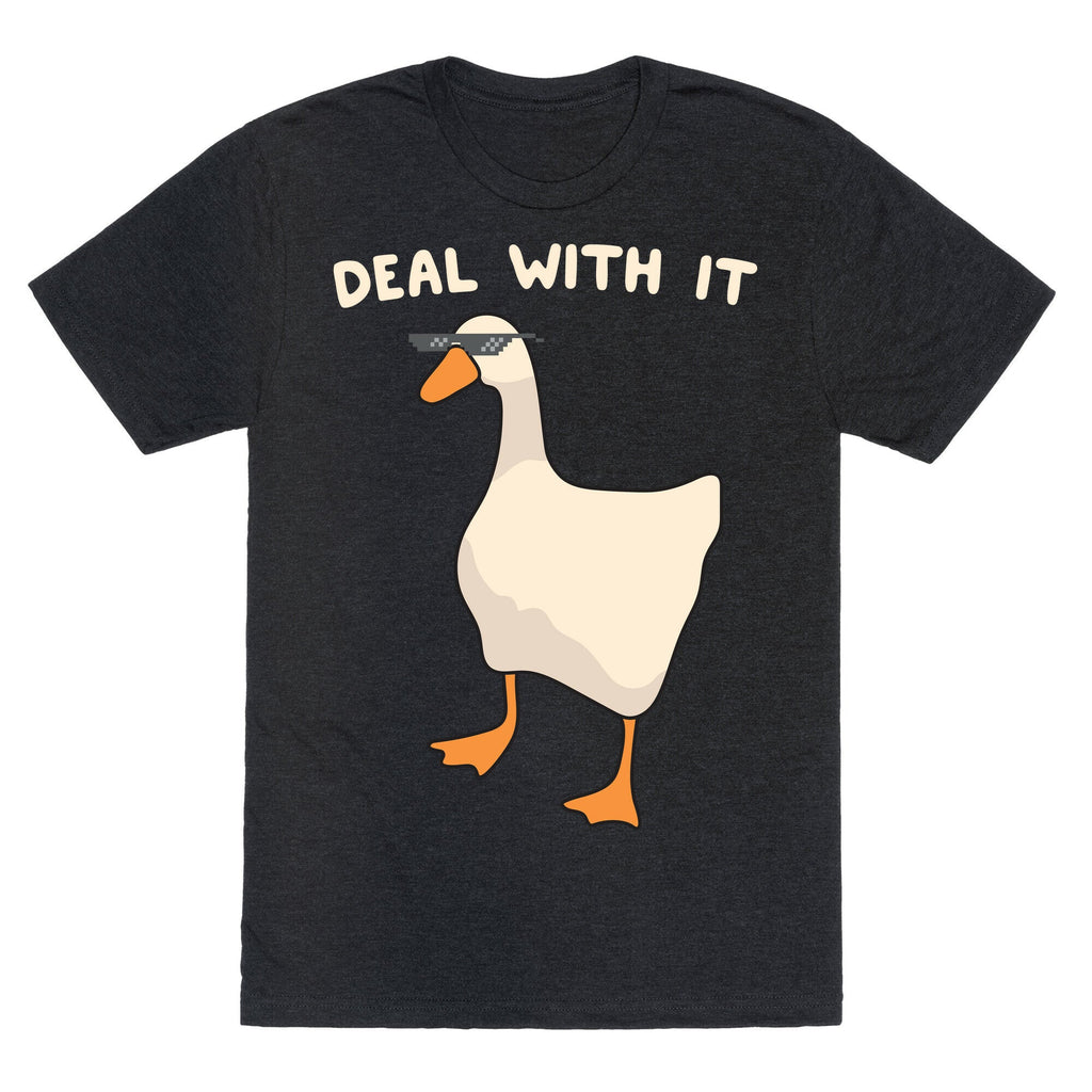 Deal With It (Goose) Unisex Triblend Tee Hoodie, Sweatshirt | CoreVibeTees.com (Image 1)