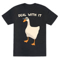 Deal With It (Goose) Unisex Triblend Tee Hoodie, Sweatshirt | CoreVibeTees.com (Image 1)