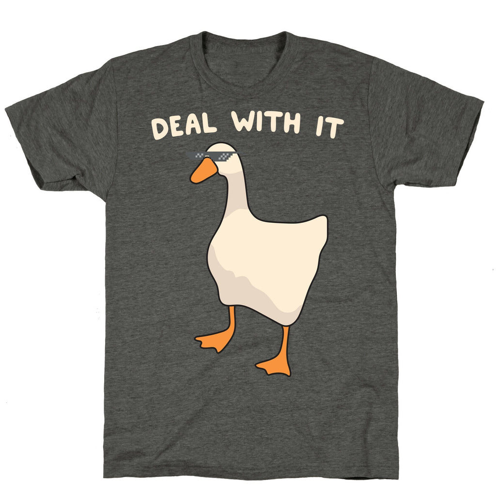 Deal With It (Goose) Unisex Triblend Tee Hoodie, Sweatshirt | CoreVibeTees.com (Image 3)