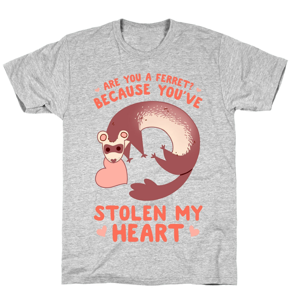 Are You A Ferret? Because You've Stolen My Heart T-Shirt Hoodie, Sweatshirt | CoreVibeTees.com (Image 3)