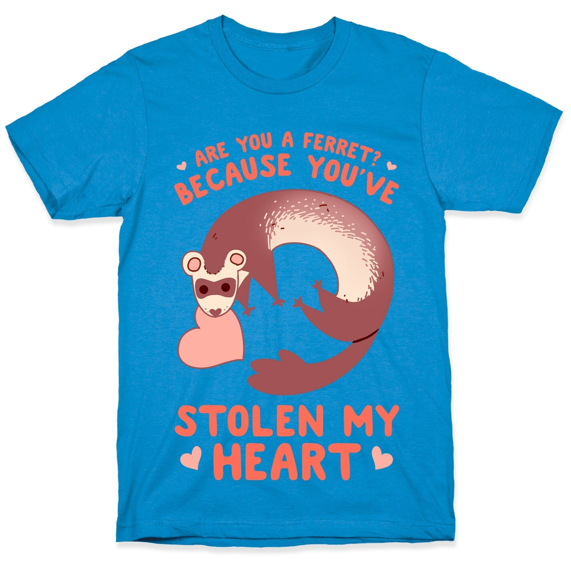 Are You A Ferret? Because You've Stolen My Heart T-Shirt Hoodie, Sweatshirt | CoreVibeTees.com (Image 1)