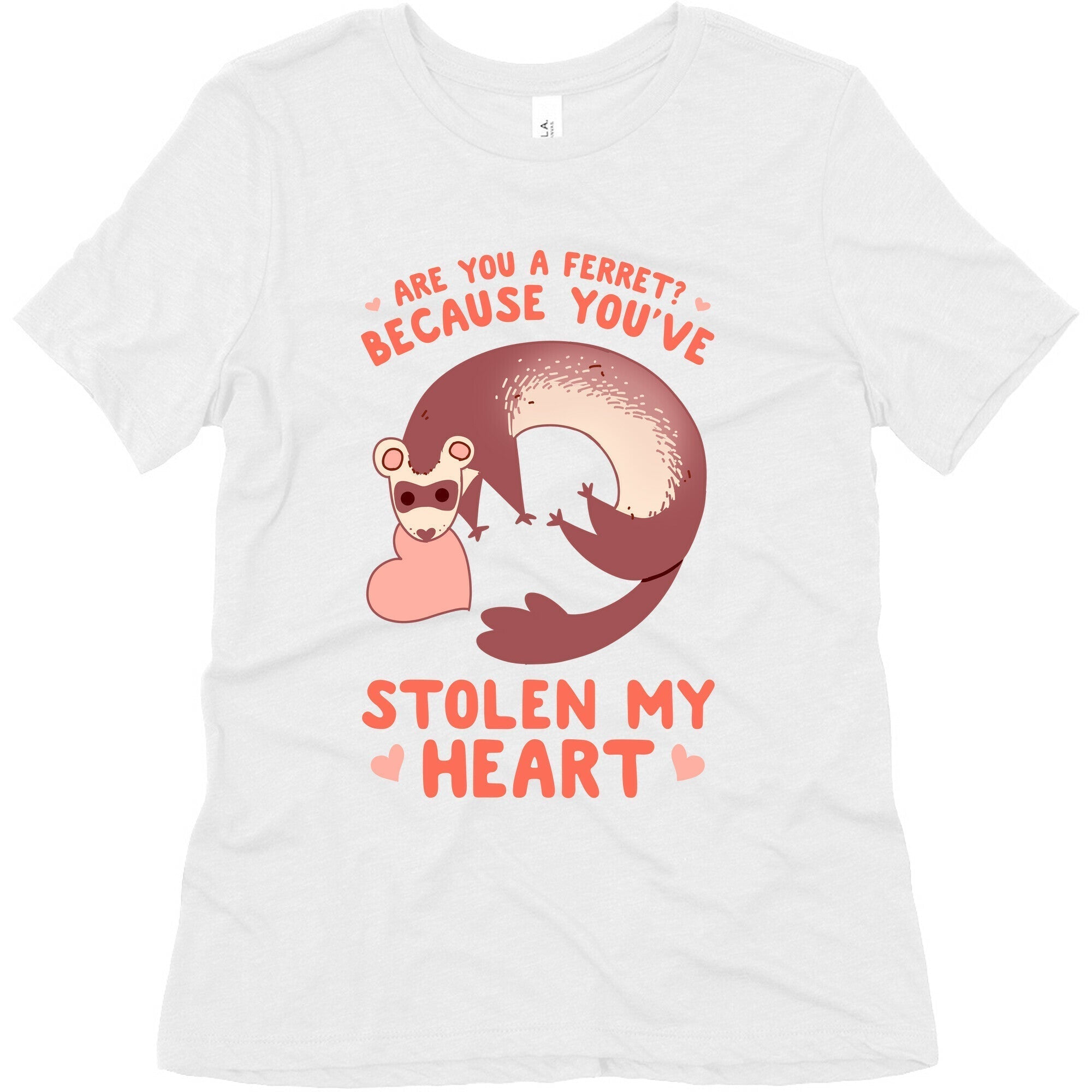 Are You A Ferret? Because You've Stolen My Heart Women's Triblend Tee Style001 Hoodie, Sweatshirt (Image 2)
