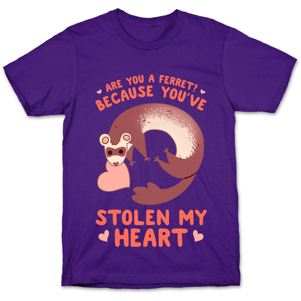 Are You A Ferret? Because You've Stolen My Heart T-Shirt Style001 Hoodie, Sweatshirt | CoreVibeTees.com (Image 5)